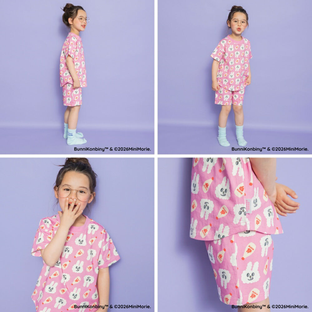 日本童裝 Branshes 【BUNNI KONBINY】親子裝 睡衣 90-140cm/Free Size 女童款/大人款 夏季 睡衣系列