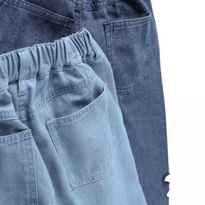 日本童裝 Branshes 鏤空花卉牛仔褲 100-150cm 女童款 夏季 PANTS