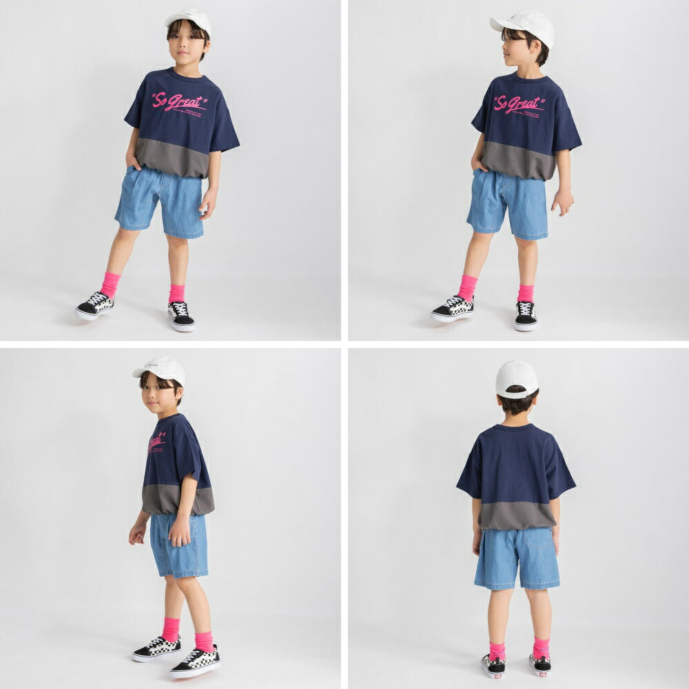 日本童裝 Branshes 輕盈牛仔短褲 100-150cm 男童款 夏季 PANTS