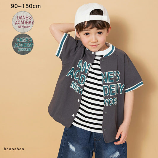 日本童裝 Branshes 棒球短袖襯衫 90-150cm 男童款 夏季 TOPS OUTERWEAR