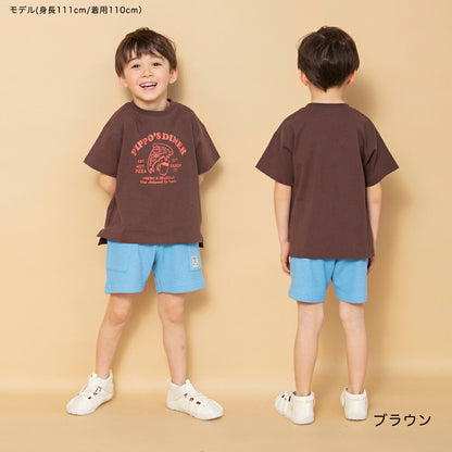日本童裝 Branshes 印花短袖上衣 90-150cm 男童款 夏季 TOPS
