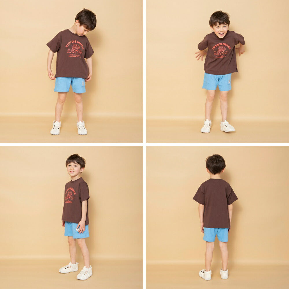 日本童裝 Branshes 印花短袖上衣 90-150cm 男童款 夏季 TOPS