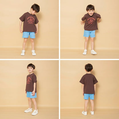 日本童裝 Branshes 印花短袖上衣 90-150cm 男童款 夏季 TOPS
