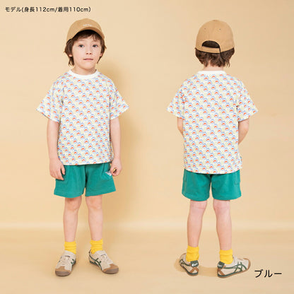 日本童裝 Branshes 印花短袖上衣 90-150cm 男童款 夏季 TOPS