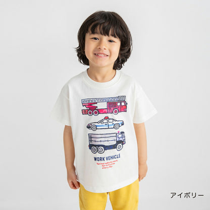 日本童裝 Branshes 印花短袖上衣 80-130cm 男童款 夏季 TOPS