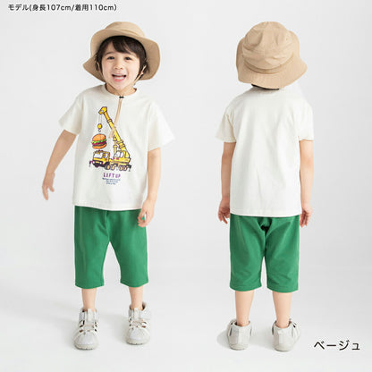 日本童裝 Branshes 印花短袖上衣 80-130cm 男童款 夏季 TOPS