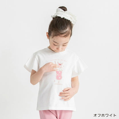 日本童裝 Branshes 印花飛袖上衣 80-130cm 女童款 夏季 TOPS