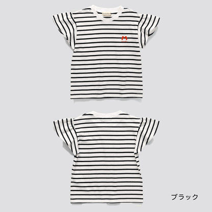 日本童裝 Branshes 印花飛袖上衣 80-130cm 女童款 夏季 TOPS