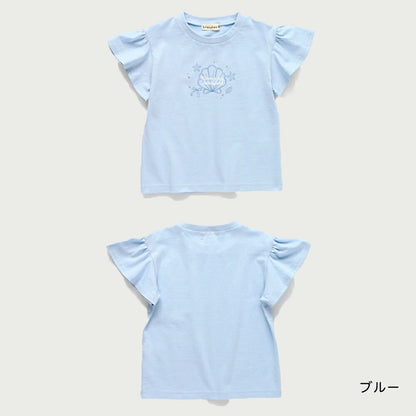 日本童裝 Branshes 印花飛袖上衣 80-130cm 女童款 夏季 TOPS