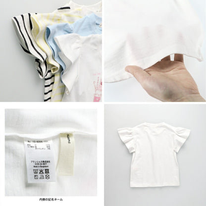 日本童裝 Branshes 印花飛袖上衣 80-130cm 女童款 夏季 TOPS