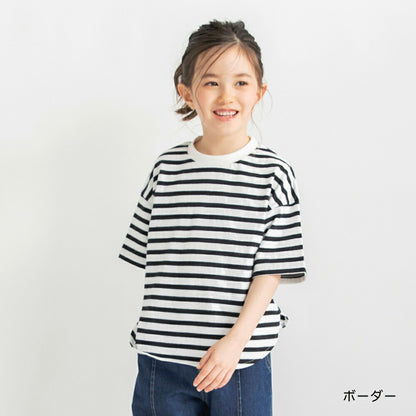 日本童裝 Branshes Oversize字母短袖上衣 80-160cm 女童款 夏季 TOPS