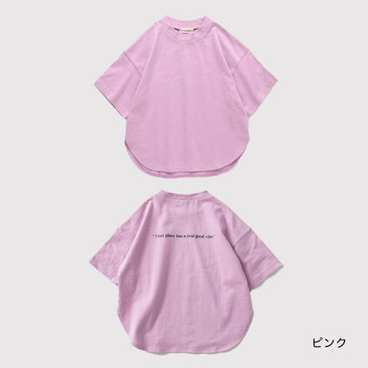 日本童裝 Branshes Oversize字母短袖上衣 80-160cm 女童款 夏季 TOPS
