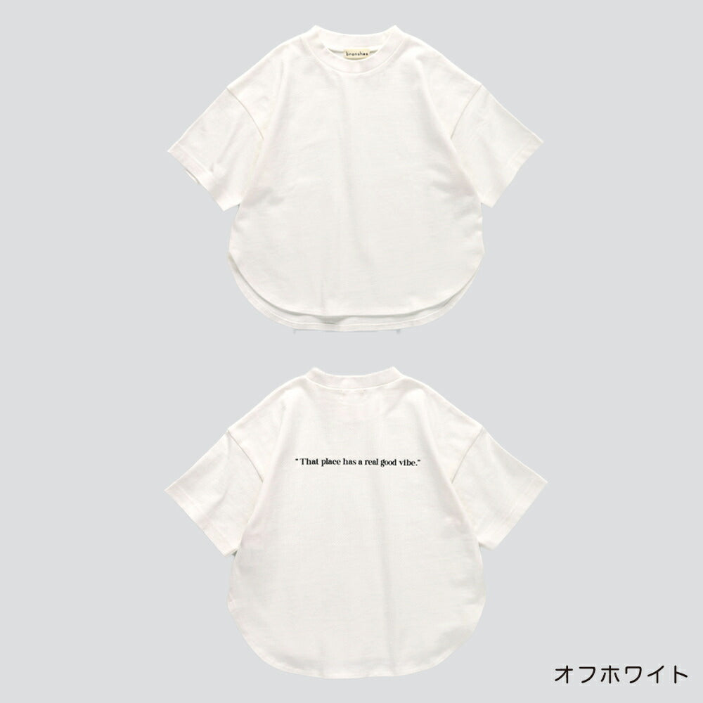 日本童裝 Branshes Oversize字母短袖上衣 80-160cm 女童款 夏季 TOPS