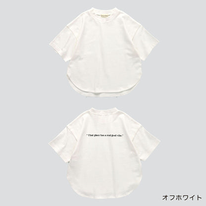 日本童裝 Branshes Oversize字母短袖上衣 80-160cm 女童款 夏季 TOPS