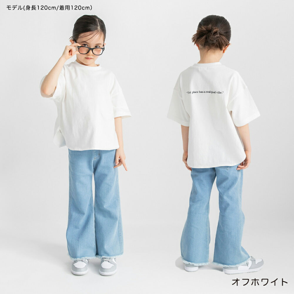 日本童裝 Branshes Oversize字母短袖上衣 80-160cm 女童款 夏季 TOPS