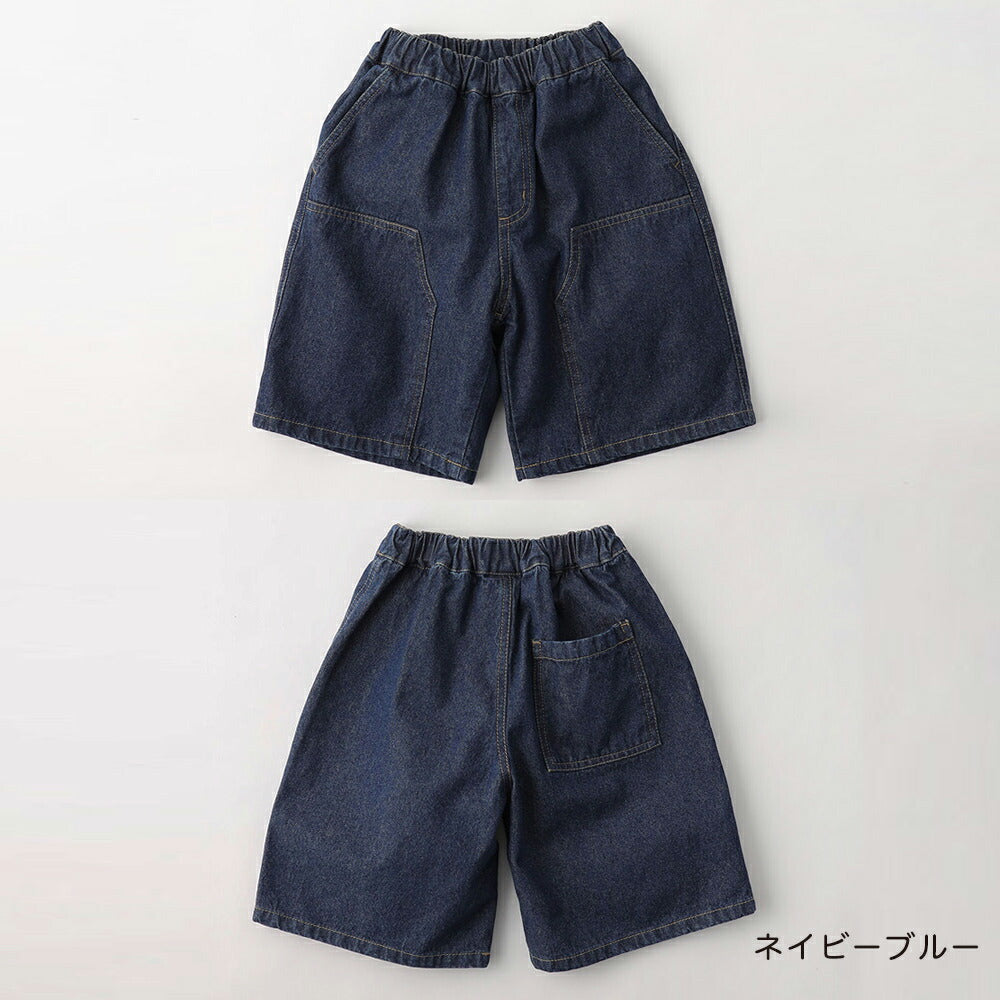 日本童裝 Branshes 及膝牛仔七分褲 100-150cm 男童款 夏季 PANTS