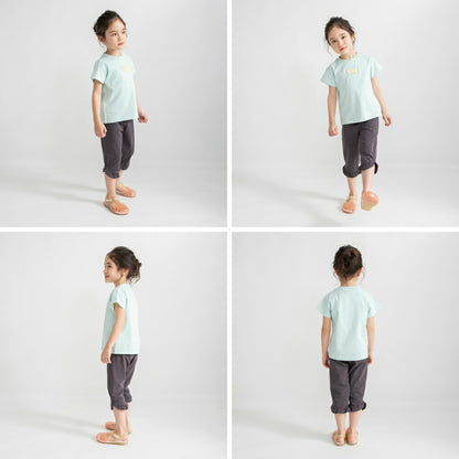 日本童裝 Branshes 刺繡/滿印短袖上衣 80-130cm 女童款 夏季 TOPS