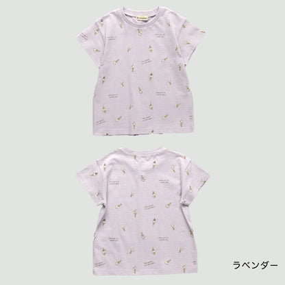 日本童裝 Branshes 刺繡/滿印短袖上衣 80-130cm 女童款 夏季 TOPS