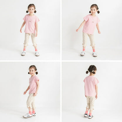 日本童裝 Branshes 刺繡/滿印短袖上衣 80-130cm 女童款 夏季 TOPS