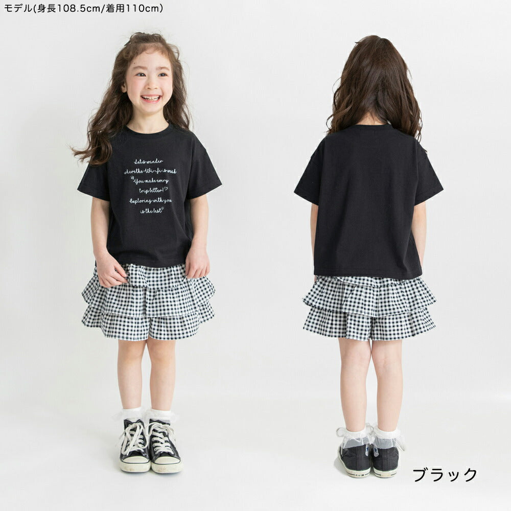 日本童裝 Branshes 印花短袖上衣 80-150cm 女童款 夏季 TOPS