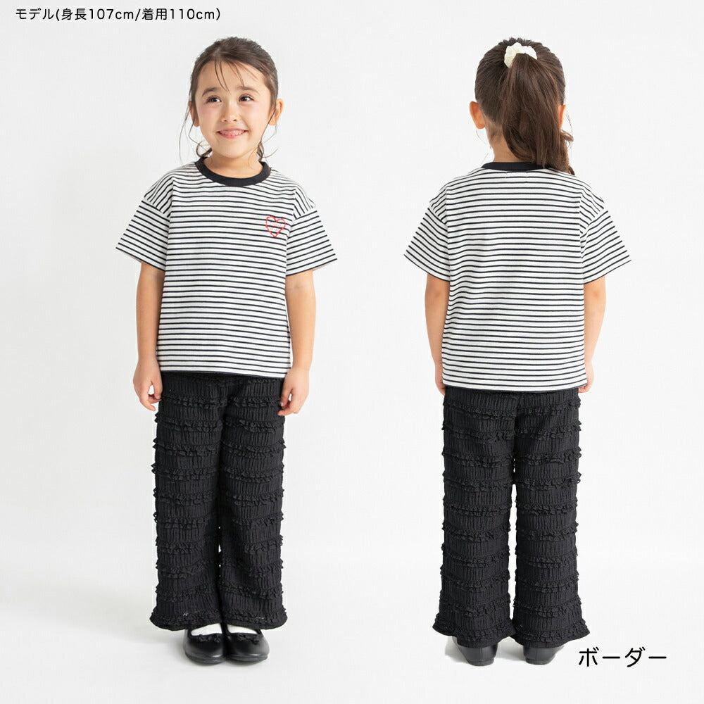 日本童裝 Branshes 印花短袖上衣 80-150cm 女童款 夏季 TOPS