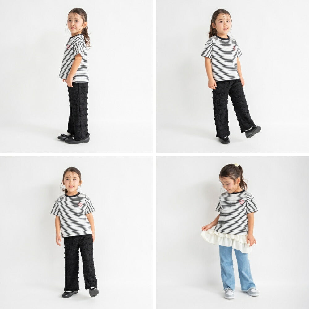 日本童裝 Branshes 印花短袖上衣 80-150cm 女童款 夏季 TOPS