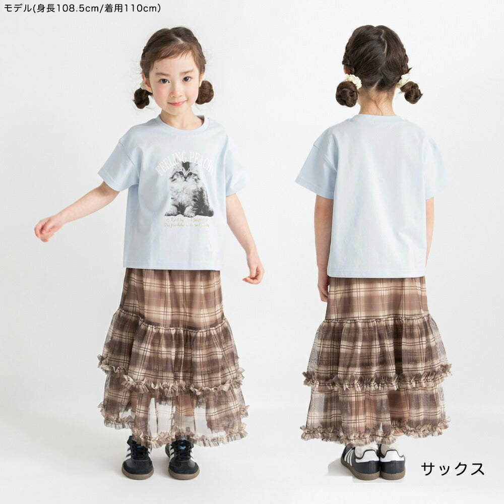 日本童裝 Branshes 印花短袖上衣 80-150cm 女童款 夏季 TOPS