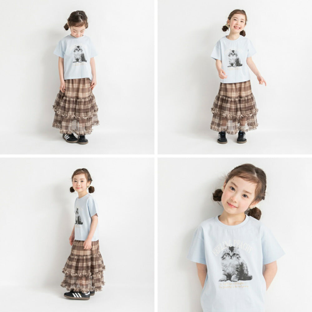 日本童裝 Branshes 印花短袖上衣 80-150cm 女童款 夏季 TOPS