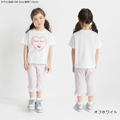 日本童裝 Branshes 印花短袖上衣 80-150cm 女童款 夏季 TOPS