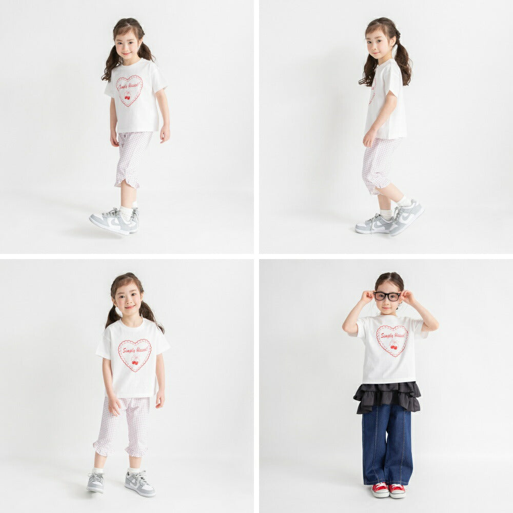 日本童裝 Branshes 印花短袖上衣 80-150cm 女童款 夏季 TOPS