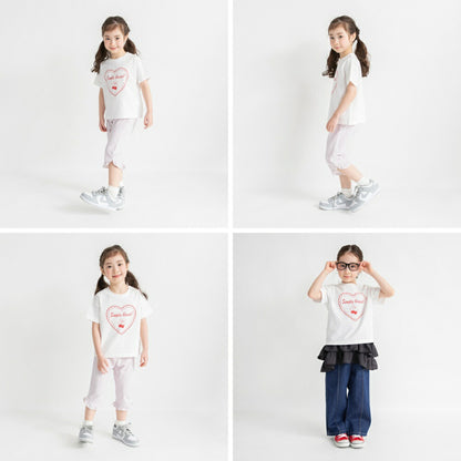 日本童裝 Branshes 印花短袖上衣 80-150cm 女童款 夏季 TOPS