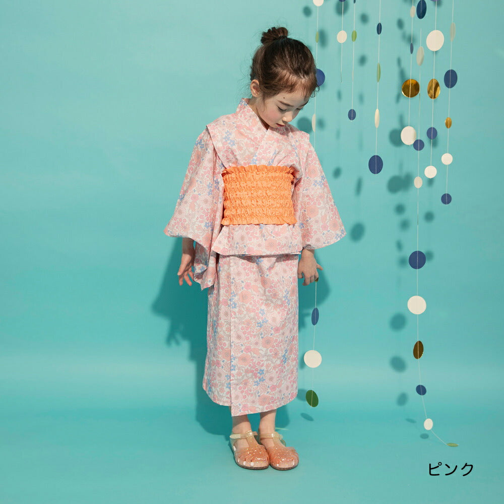 日本童裝 Branshes 2Way 日本浴衣3件套裝 日本和服 100-130cm 女童款 夏季 OUTERWEAR DRESSES 日本夏祭慶典特輯