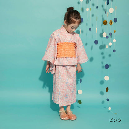 日本童裝 Branshes 2Way 日本浴衣3件套裝 日本和服 100-130cm 女童款 夏季 OUTERWEAR DRESSES 日本夏祭慶典特輯