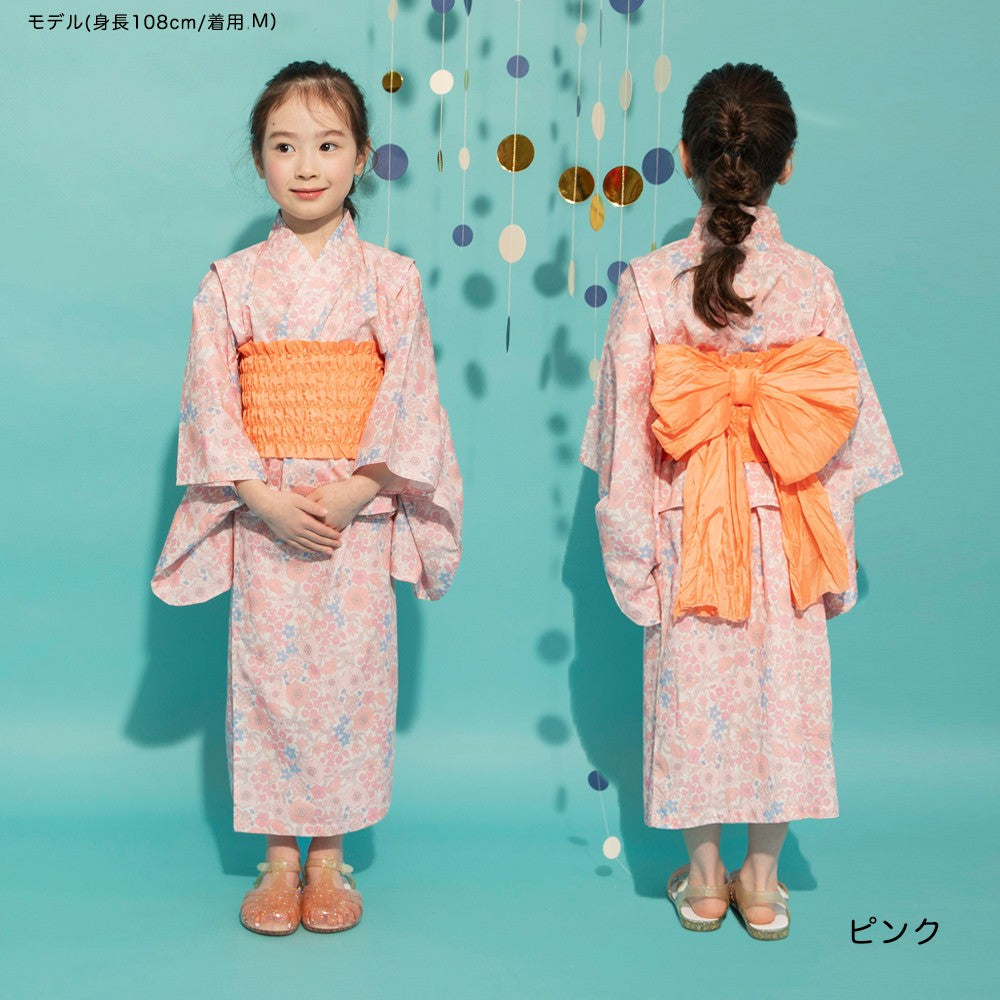 日本童裝 Branshes 2Way 日本浴衣3件套裝 日本和服 100-130cm 女童款 夏季 OUTERWEAR DRESSES 日本夏祭慶典特輯