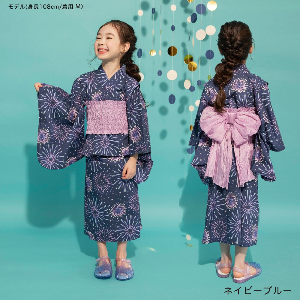 日本童裝 Branshes 2Way 日本浴衣3件套裝 日本和服 100-130cm 女童款 夏季 OUTERWEAR DRESSES 日本夏祭慶典特輯