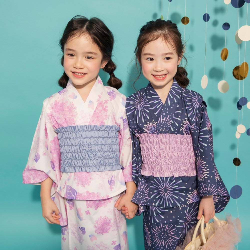 日本童裝 Branshes 2Way 日本浴衣3件套裝 日本和服 100-130cm 女童款 夏季 OUTERWEAR DRESSES 日本夏祭慶典特輯