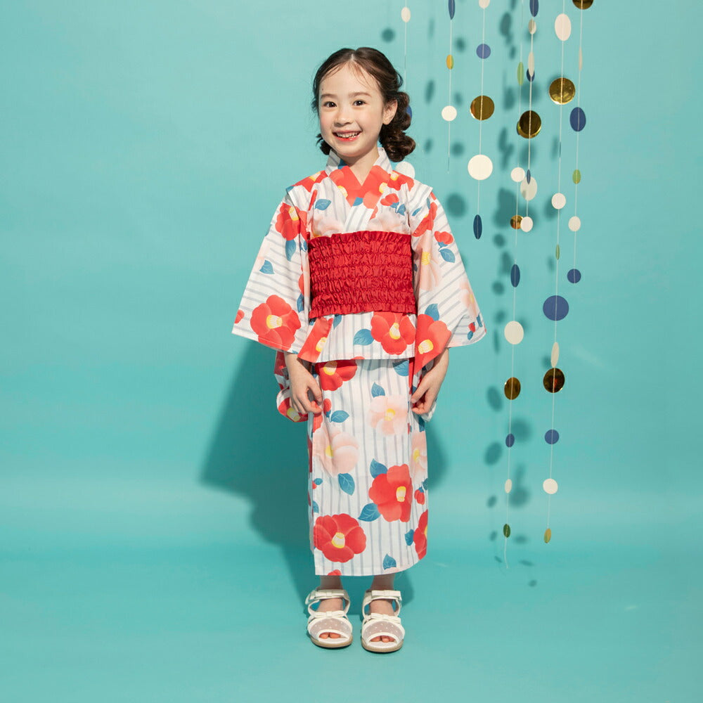 日本童裝 Branshes 2Way 日本浴衣3件套裝 日本和服 100-130cm 女童款 夏季 OUTERWEAR DRESSES 日本夏祭慶典特輯