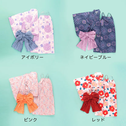 日本童裝 Branshes 2Way 日本浴衣3件套裝 日本和服 100-130cm 女童款 夏季 OUTERWEAR DRESSES 日本夏祭慶典特輯