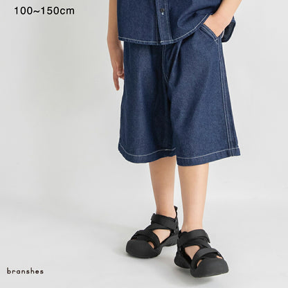 日本童裝 Branshes 水洗牛仔短褲 100-150cm 男童款 夏季 PANTS
