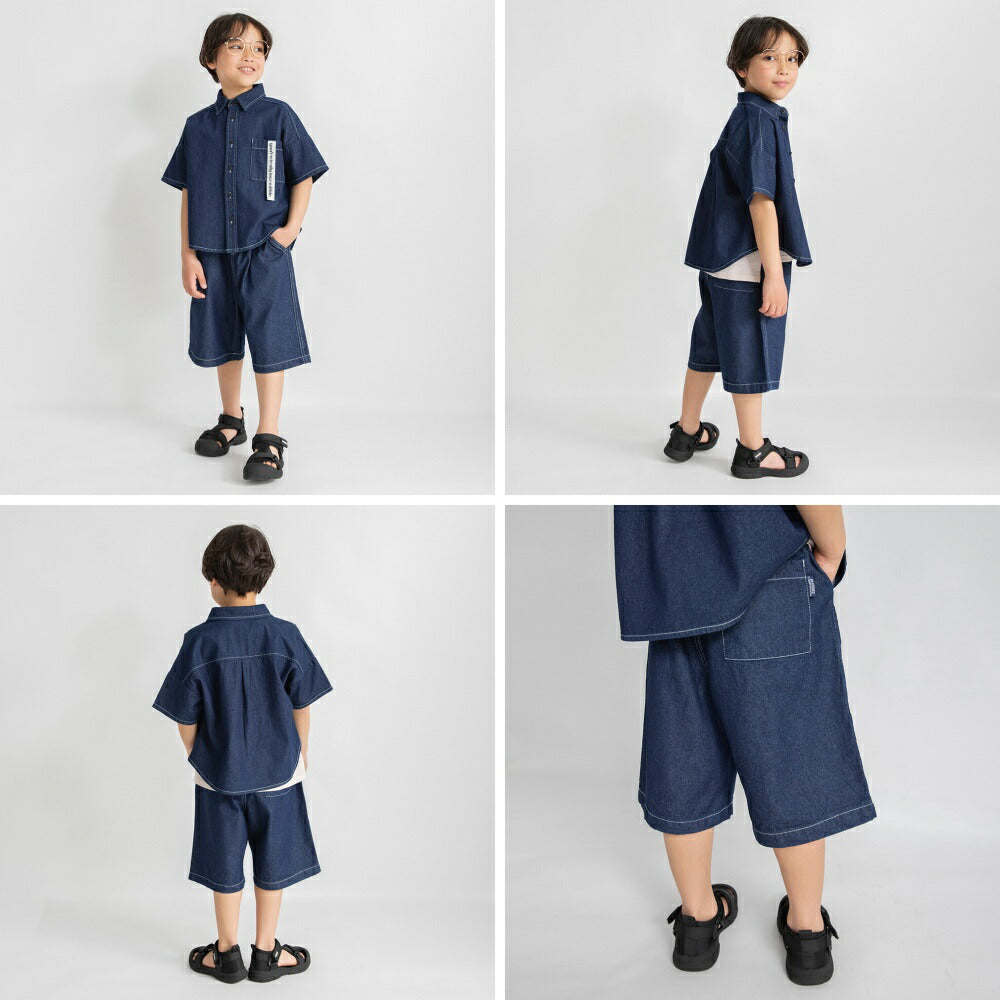 日本童裝 Branshes 水洗牛仔短褲 100-150cm 男童款 夏季 PANTS