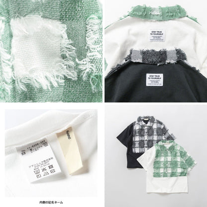 日本童裝 Branshes 3D格紋拼接polo衫 90-150cm 男童款 夏季 TOPS