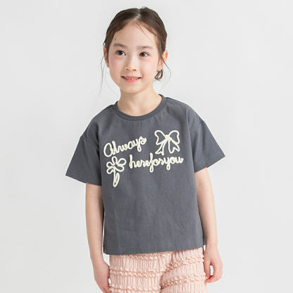日本童裝 Branshes 立體刺繡上衣 80-150cm 女童款 夏季 TOPS