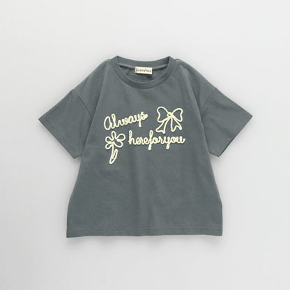 日本童裝 Branshes 立體刺繡上衣 80-150cm 女童款 夏季 TOPS
