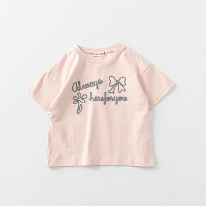 日本童裝 Branshes 立體刺繡上衣 80-150cm 女童款 夏季 TOPS