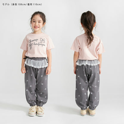 日本童裝 Branshes 立體刺繡上衣 80-150cm 女童款 夏季 TOPS