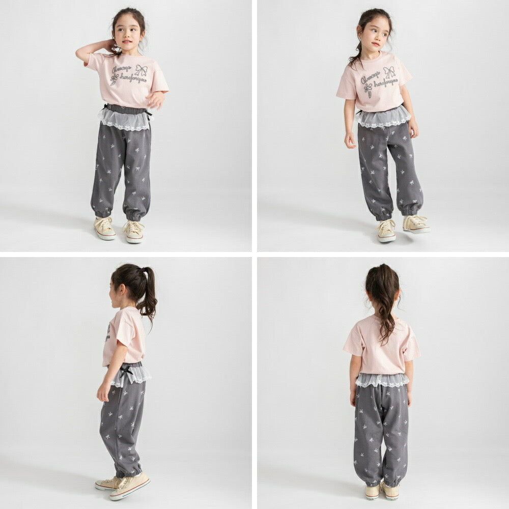 日本童裝 Branshes 蕾絲腰帶運動褲 80-150cm 女童款 夏季 PANTS