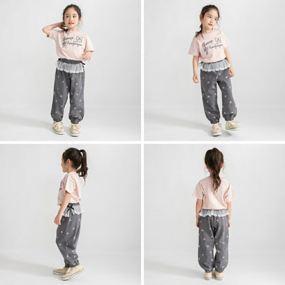 日本童裝 Branshes 蕾絲腰帶運動褲 80-150cm 女童款 夏季 PANTS