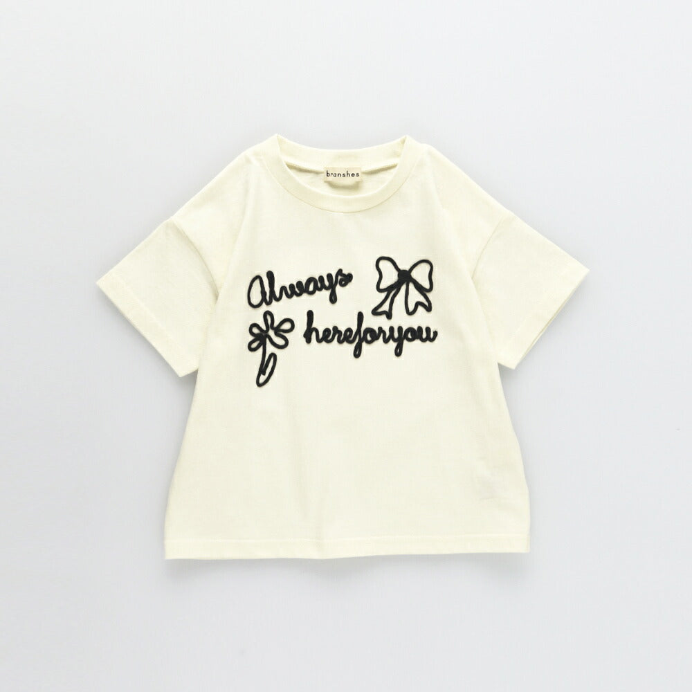 日本童裝 Branshes 立體刺繡上衣 80-150cm 女童款 夏季 TOPS