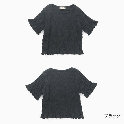 日本童裝 Branshes 打攬皺皺碎花上衣 80-150cm 女童款 夏季 TOPS