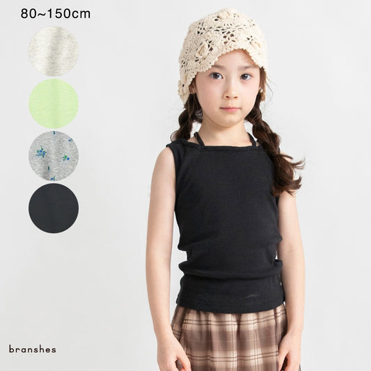 日本童裝 Branshes 百搭單品背心 80-150cm 女童款 夏季 TOPS